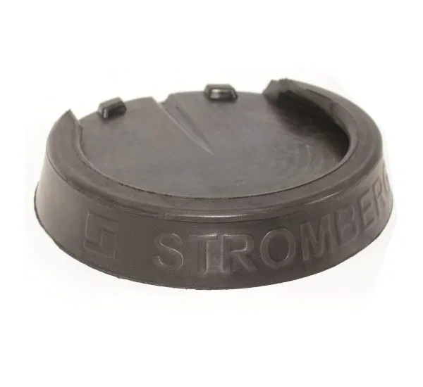 JBP-S9.4 – STROMBER Jack Pad, Molded EPDM Rubber 9 Inch Round Black Pack Of 4
